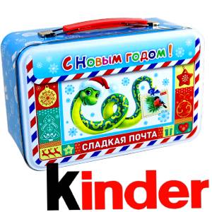 Сладкий подарок на Новый Год в картонной упаковке весом 430 грамм по цене 2136 руб в Стародубе