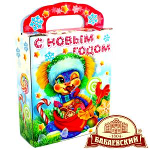 Детский подарок на Новый Год в мешочке весом 800 грамм по цене 1261 руб в Стародубе