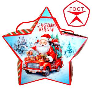 Детский подарок на Новый Год в жестяной упаковке весом 950 грамм по цене 1182 руб в Стародубе